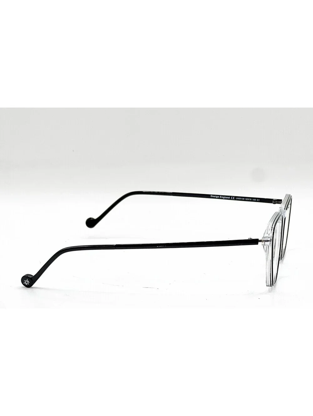 William Morris Ln50139 C1 Crystal/Black Authentic Eyeglasses 52-18-145